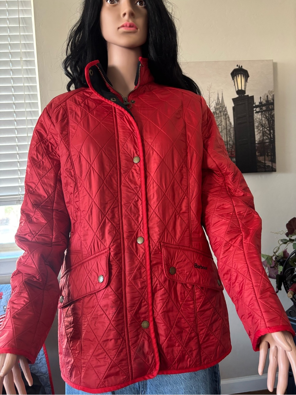 Barbour Red Quilted Jacket